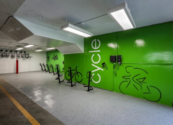 Bike Storage at The Plaza Apartments, California, 90024