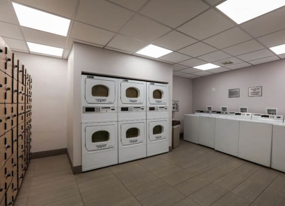 Laundry Room at The Plaza Apartments, Los Angeles, California
