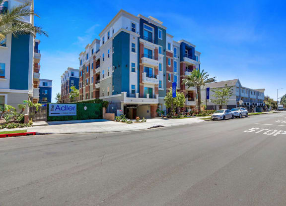 Exterior Landscape at The Adler Apartments, Los Angeles, CA
