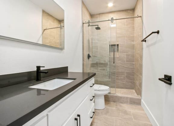 Bathroom at Rochester Apartments, Los Angeles, CA