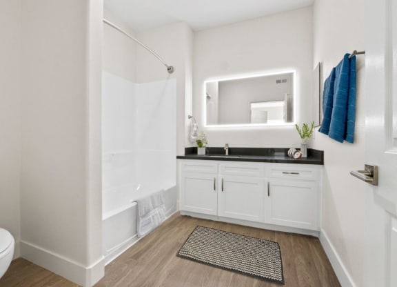 Bathroom at Toluca Court, Toluca Lake, CA