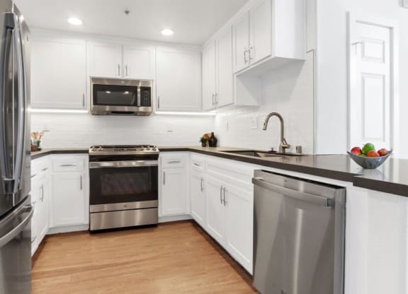 Fully Equipped Kitchen at Toluca Court, Toluca Lake, California