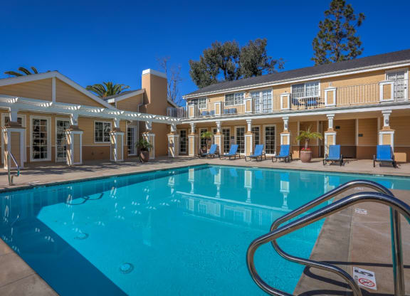 Pool area at The Villas at Monarch Beach, Dana Point, California