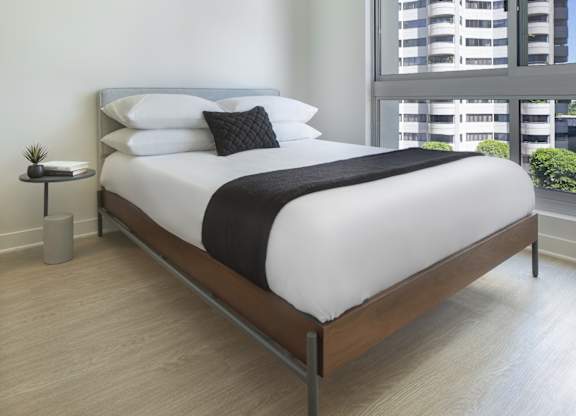 Master Suite Bedroom at Wilshire Margot, California, 90024