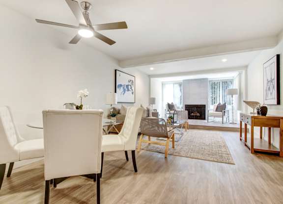 Living Room at Woodcliff Apartments