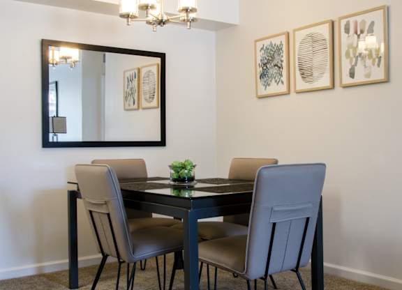 Dining Table with chairs at Pine Ridge Apartments, Rochester Hills, MI