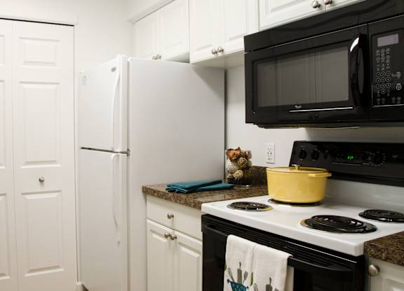 White Refrigerator at Pine Ridge Apartments, Michigan