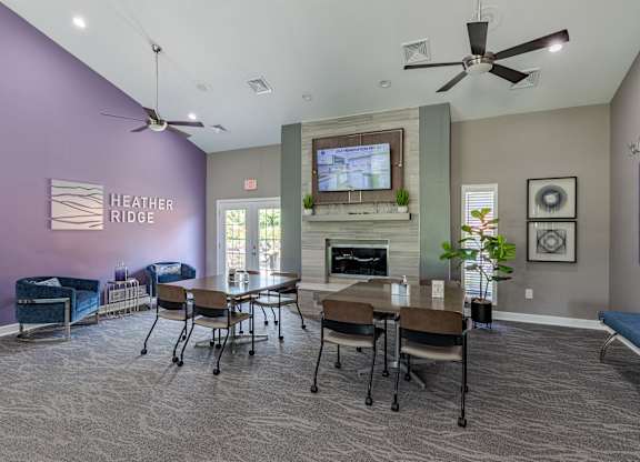 Clubhouse Living Room at Heather Ridge Apartments, Westland, MI, 48185