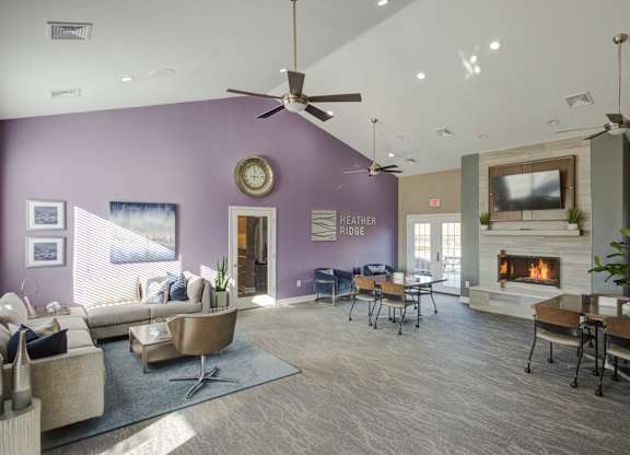 Bright Living Area at Heather Ridge Apartments, Westland, Michigan