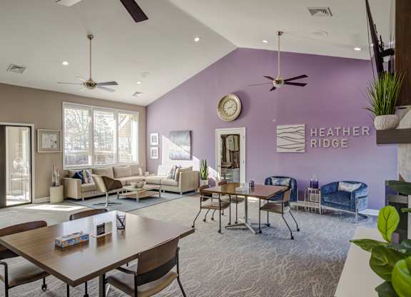 Living Room at Heather Ridge Apartments, Westland