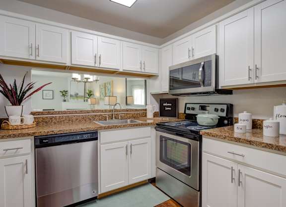 Kitchen at Heather Ridge Apartments, Westland, MI