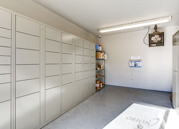 Locker room at fifty9 Grove Apartments, Naperville