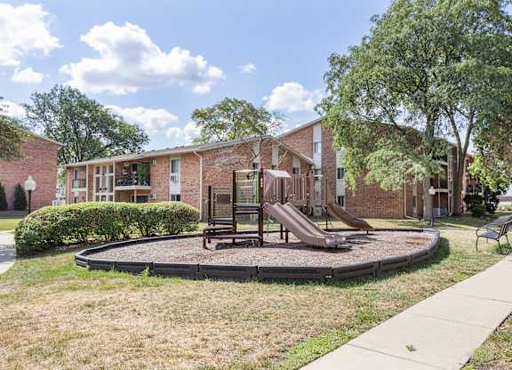 Community playground at fifty9 Grove Apartments, Naperville