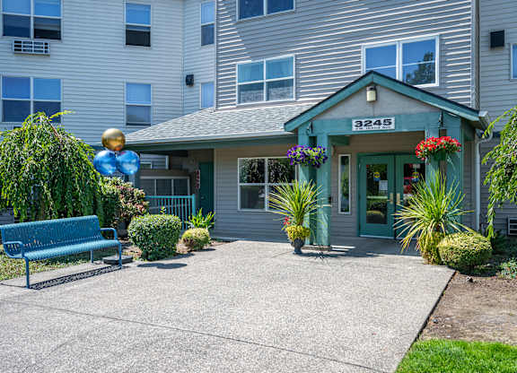 A small building with the number 3245 on it.