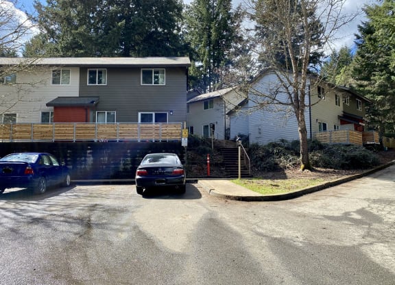 a house with a car parked in front of it