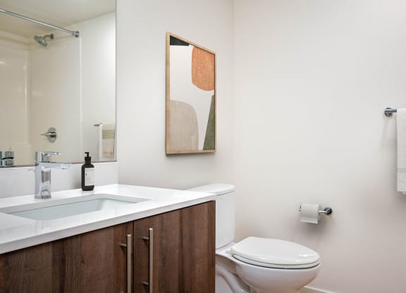 a bathroom with a toilet and a sink and a mirror