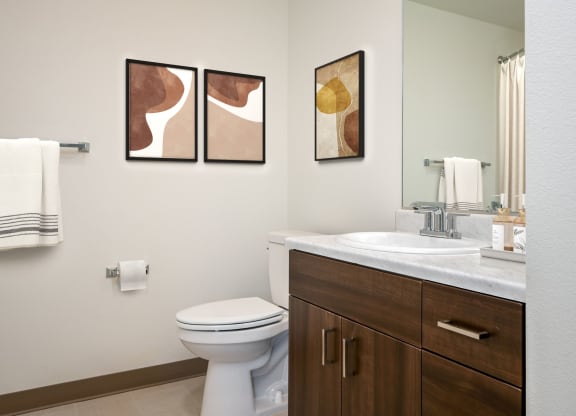 a bathroom with a toilet and a sink and a mirror