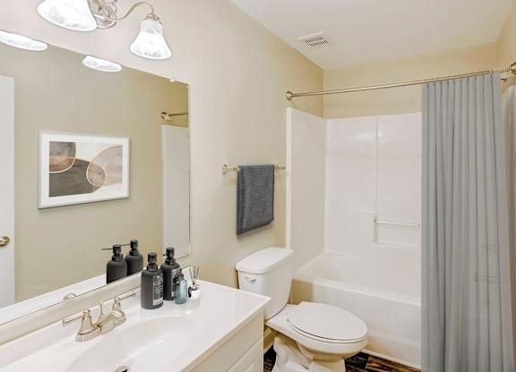 Bathroom With Bathtub at Brandemere Apartment Homes, Winston Salem, NC