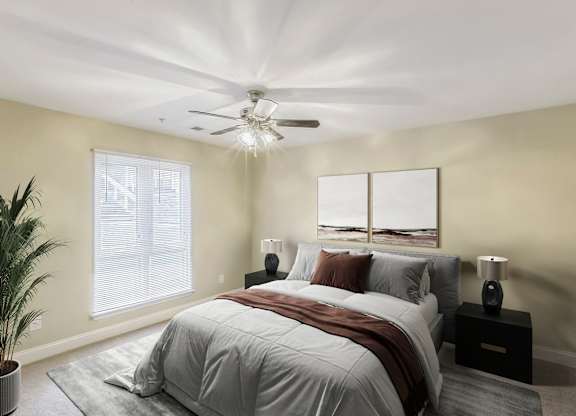 Well Appointed Bedroom at Brandemere Apartment Homes, Winston Salem, NC, 27106