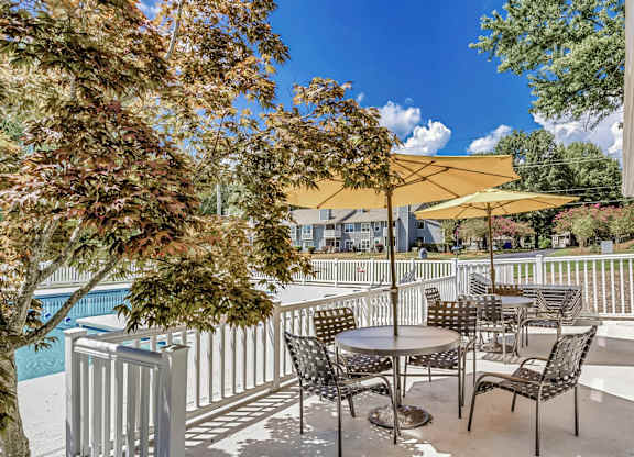 Poolside Patio at Brandemere Apartment Homes, Winston Salem, NC, 27106