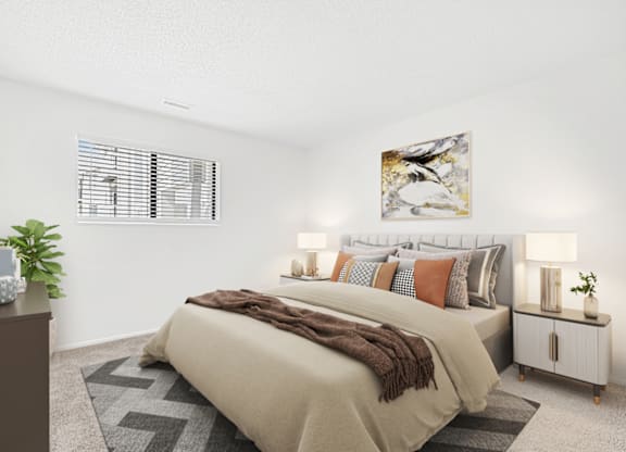 Large Bedroom at Bridges at Mallard Creek Apartment Homes, North Carolina