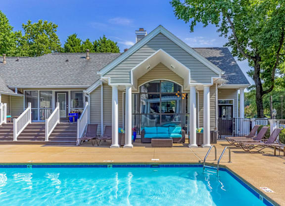 Crystal Clear Swimming Pool at Bridges at Mallard Creek Apartment Homes, Charlotte, NC, 28269