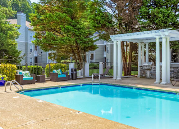 Glimmering Pool at Bridges at Mallard Creek Apartment Homes, Charlotte, 28269