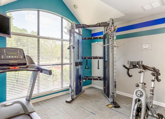 Fitness Studio at Bridges at Mallard Creek Apartment Homes, Charlotte