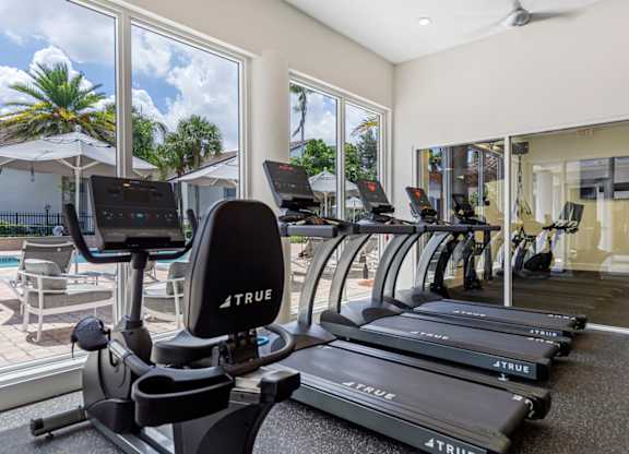 fitness center with equipment