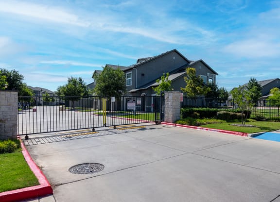 View of the entry gate