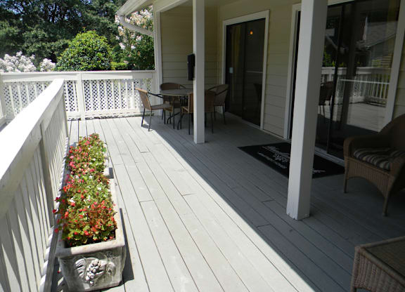 Spacious Balcony at Woodland Park Apartment Homes, Greensboro, NC, 27455