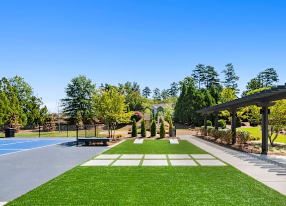 Tennis Court at Caveness Farms Apartments, Wake Forest, 27587 