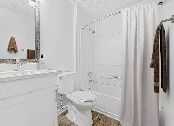 Bathroom With Bathtub at The Grayson Apartment Homes, Charlotte