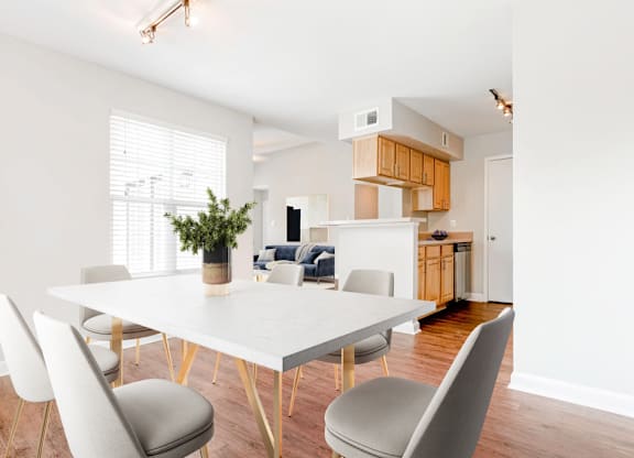 Sophisticated Dining Area at Central on the Green Apartment Homes, Raleigh