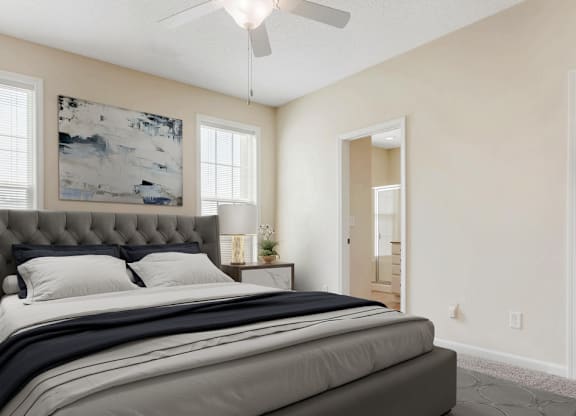 Master Bedroom at Ashley Court Apartments, Charlotte, North Carolina