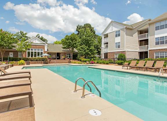 Swimming Pool with Sundeck Seating at The Grayson Apartment Homes, Charlotte, NC
