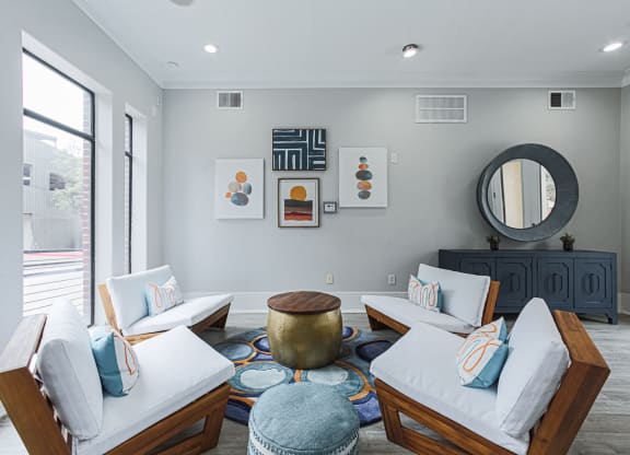 clubhouse lounge area