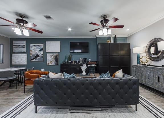 clubhouse lounge area