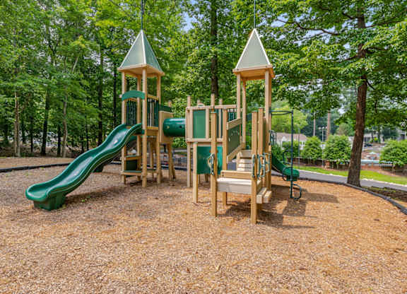 playground with trees in the background
