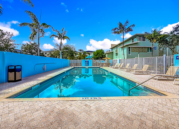 blue swimming pool
