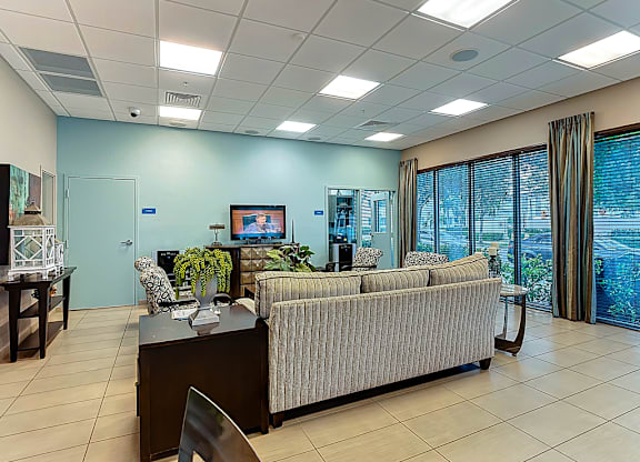waiting area in leasing office