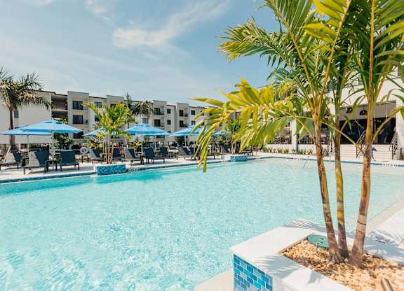 the swimming pool