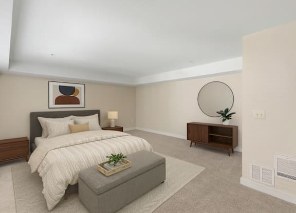 Spacious Bedroom at Excalibur Apartment Homes, Washington