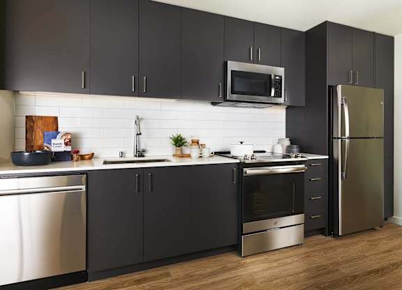 Stylish Kitchens at Postmark Apartments, Shoreline