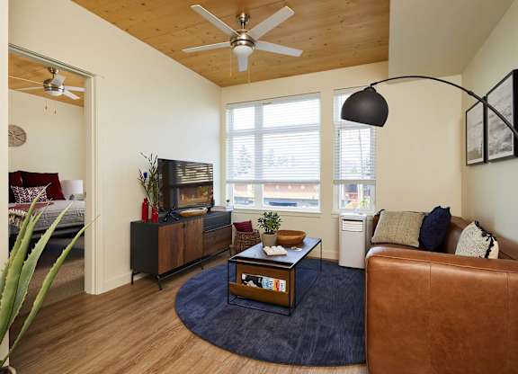 Wood Ceiling Accents at Postmark Apartments, Shoreline, WA 98155