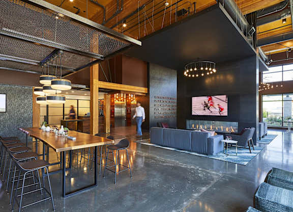 Lobby Lounge at Postmark Apartments, Shoreline, WA 98155