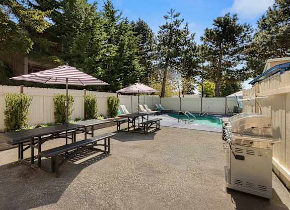 Well-Maintained Outdoor Grill and Picnic Tables at Park 210 Apartment Homes, Edmonds, WA