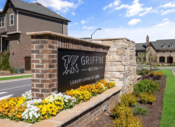 a sign at the entrance of a building at Griffin Weston, North Carolina, 27513