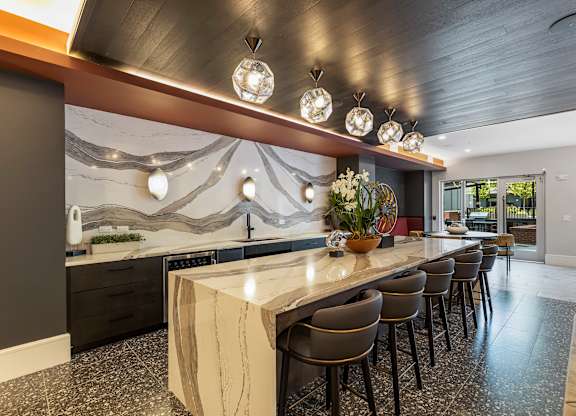 Clubroom kitchen area