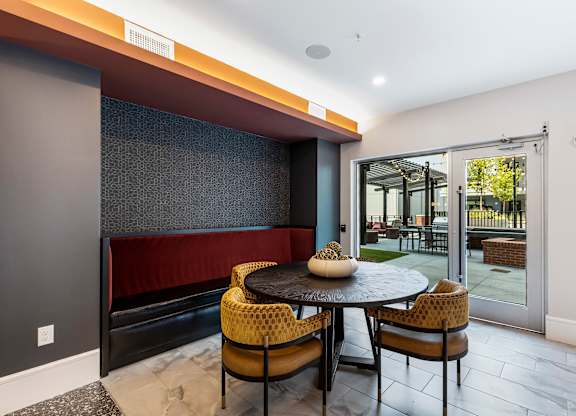 Clubroom table and chairs